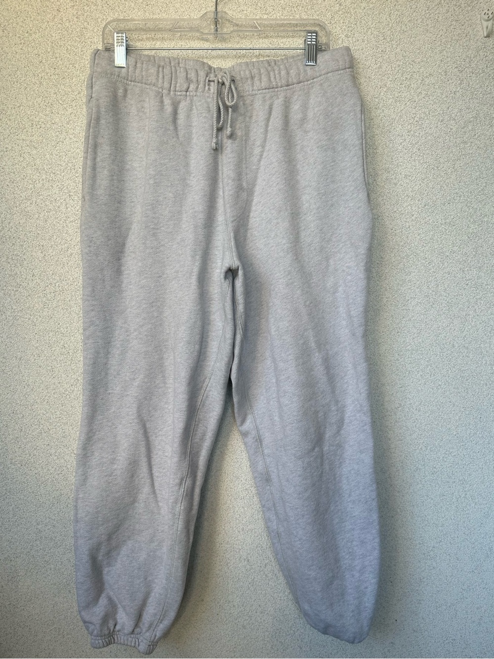 Elwood Heather Grey Jogger Sweatpants Cuffed Drawstring, Size Medium